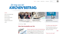 Desktop Screenshot of kirchenbeitrag.at